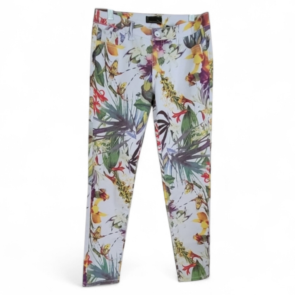 Botanical print skinny jean jeans by Buffalo #7